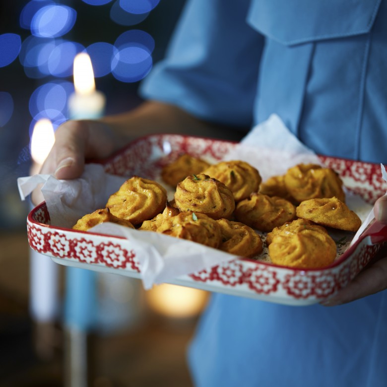 Pommes duchesses van zoete aardappel