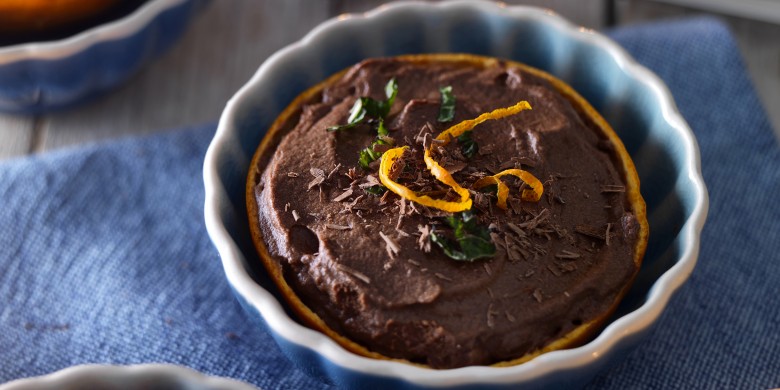 Chocolademousse met mandarijn