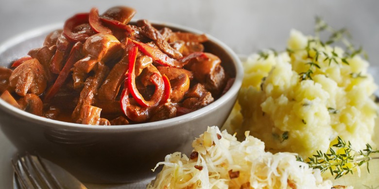 Snelle stroganoff