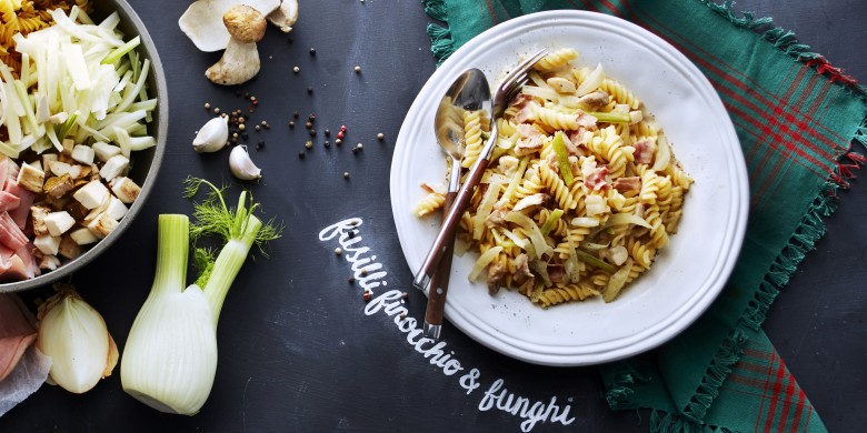 Fusilli finocchio & funghi