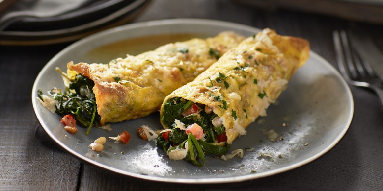 Spinazierolletjes uit de oven