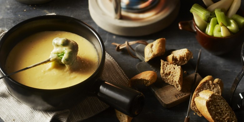 Robuuste boerenkaasfondue