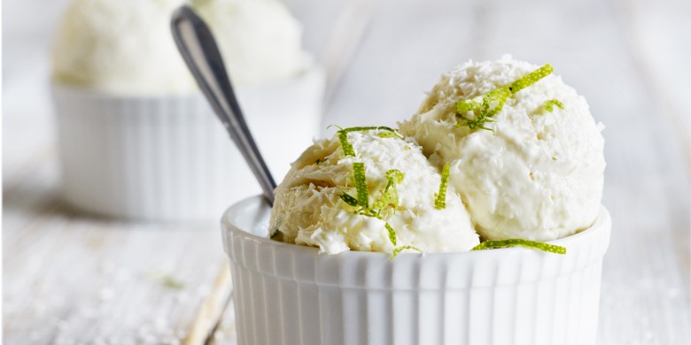 Kokos-limoengras semifreddo