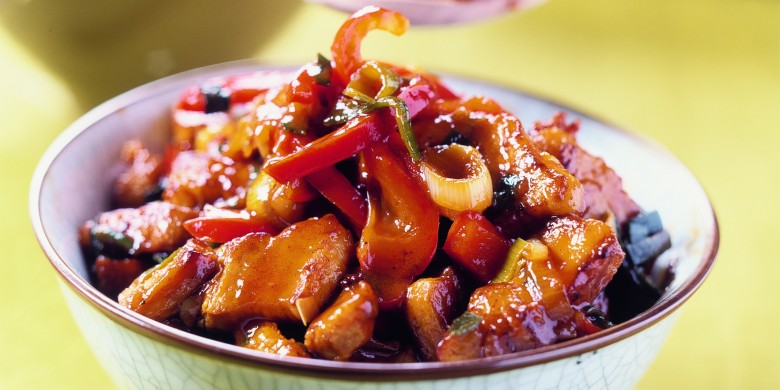 Babi pangang met mihoen