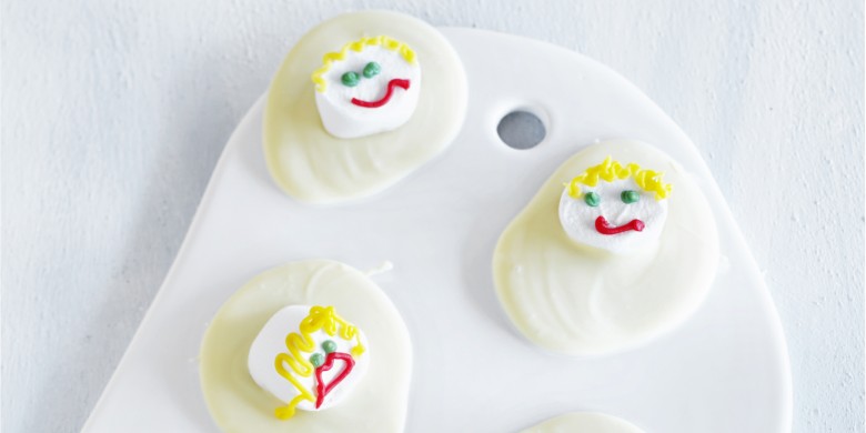 Gesmolten sneeuwpoppen