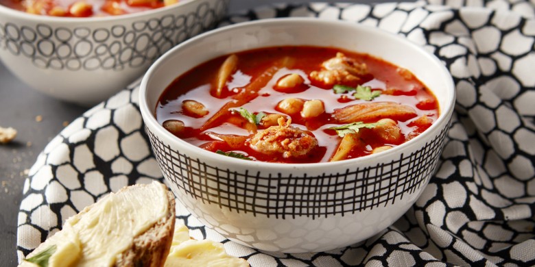 Bonensoep met venkel en worst