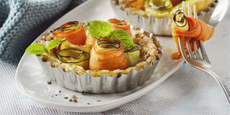 Wortel-courgettetaartjes