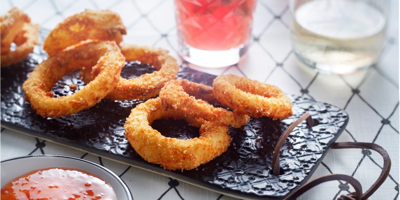 Parmezaan-uienringen