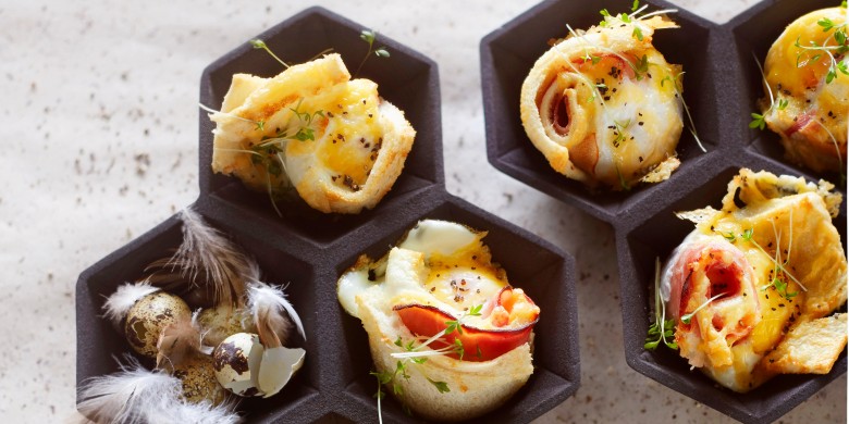 Croque madame muffins