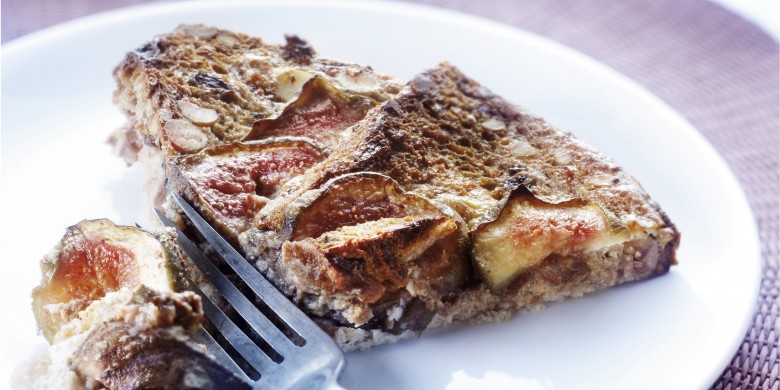 Bread & butterpudding met  vijgen