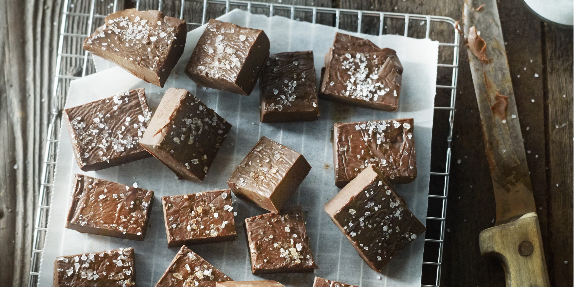 Fudge met grof zeezout