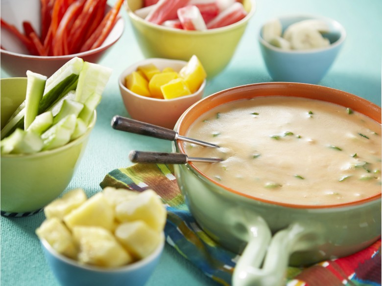 Caribische kaasfondue