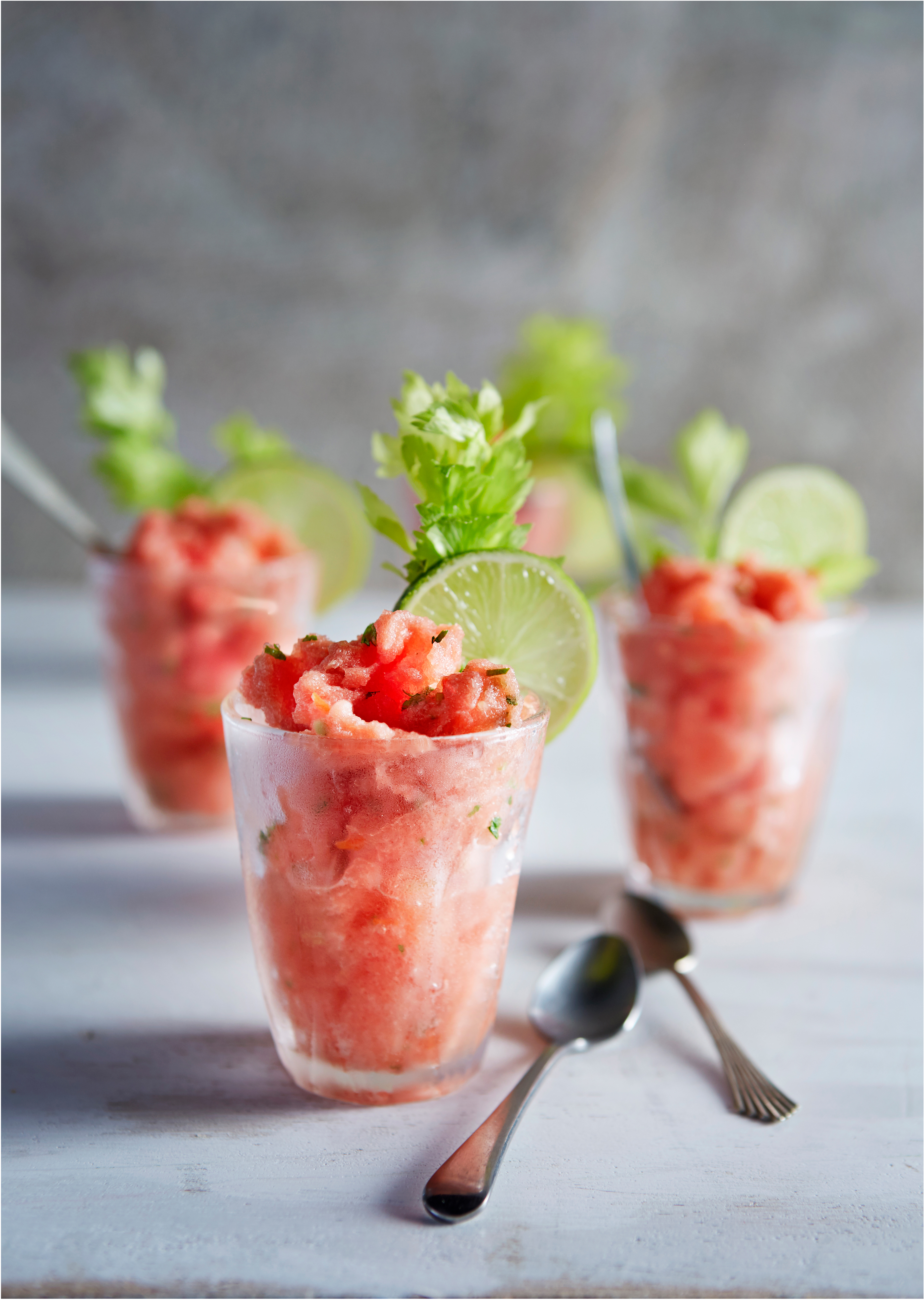 Spicy tomato granita