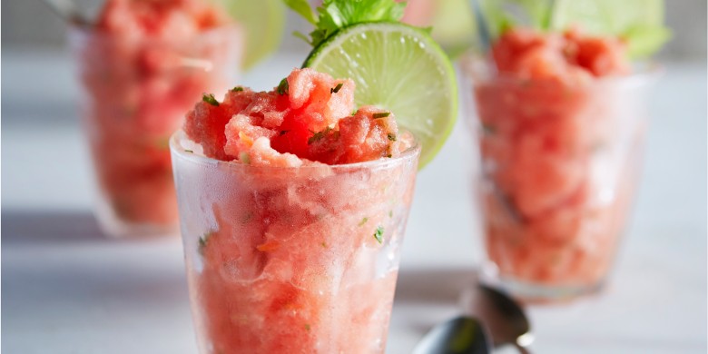 Spicy tomato granita