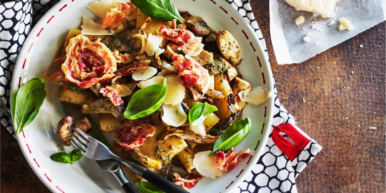 Paccheri con funghi
