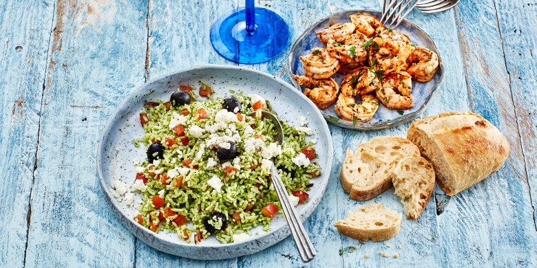 Knoflookgamba's met Griekse kruiden