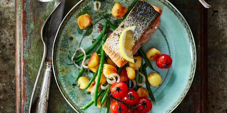 Zalm met kruidenkrieltjes en tapenade