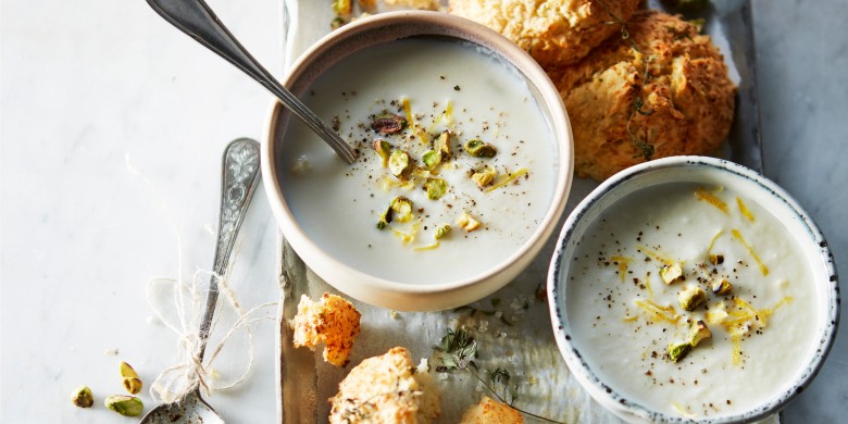 Bloemkoolsoep met citroen