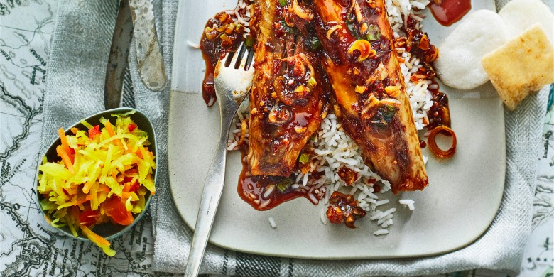 Makreel in sambal-ketjapsaus