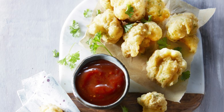 Bloemkoolbeignets met chilidip