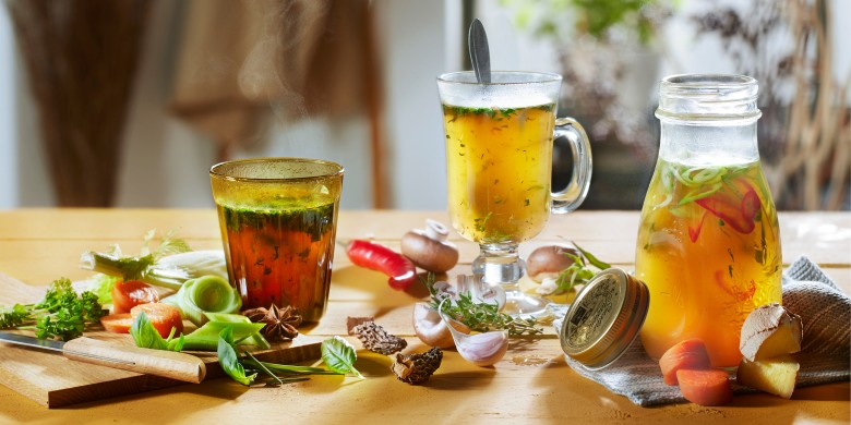 Verse kruidenbouillon