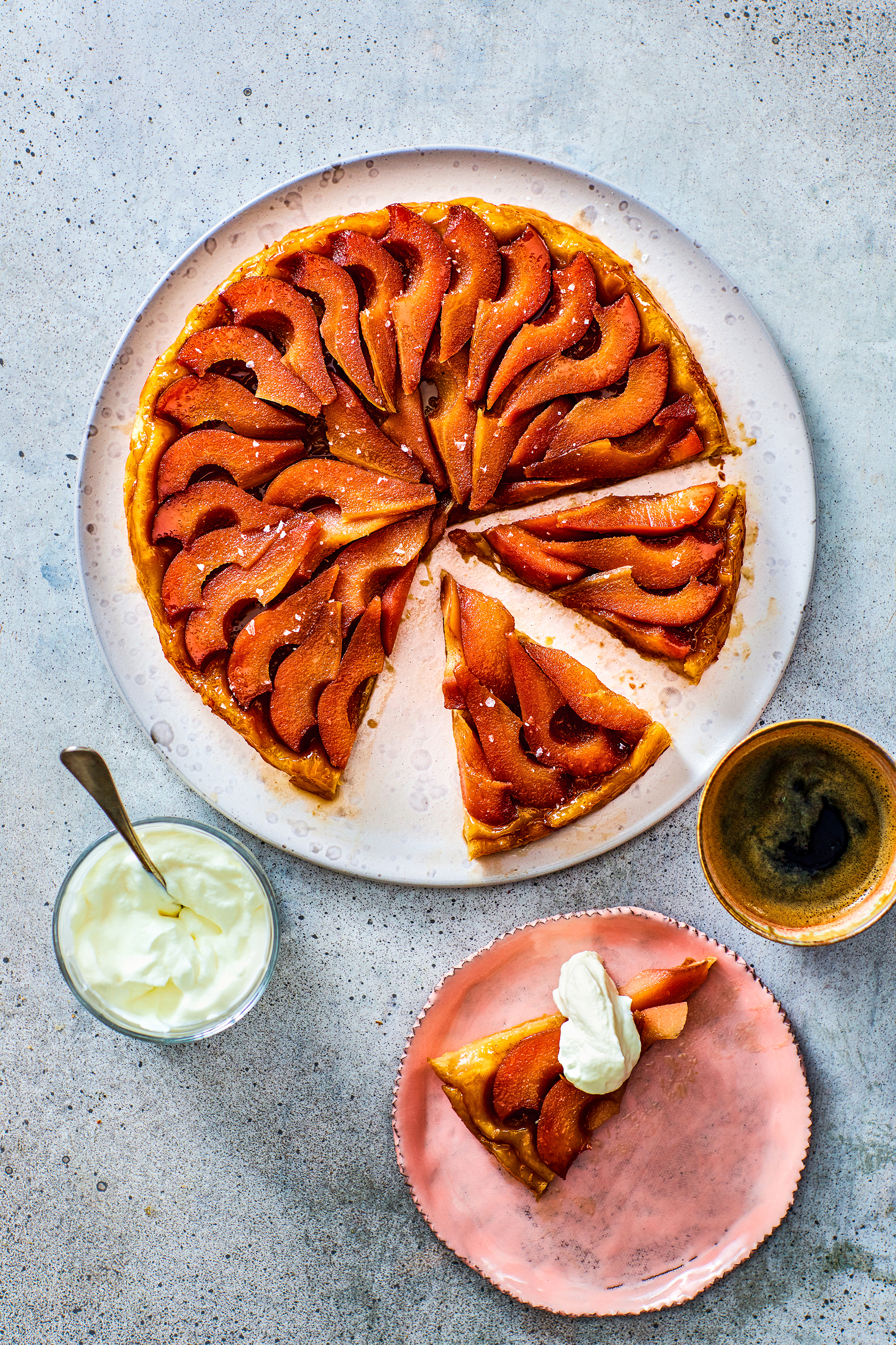 Tarte Tatin met stoofperen en zeezout