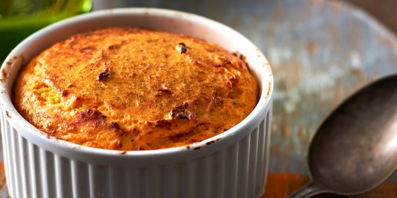 Zoete-aardappelsoufflé met komijn