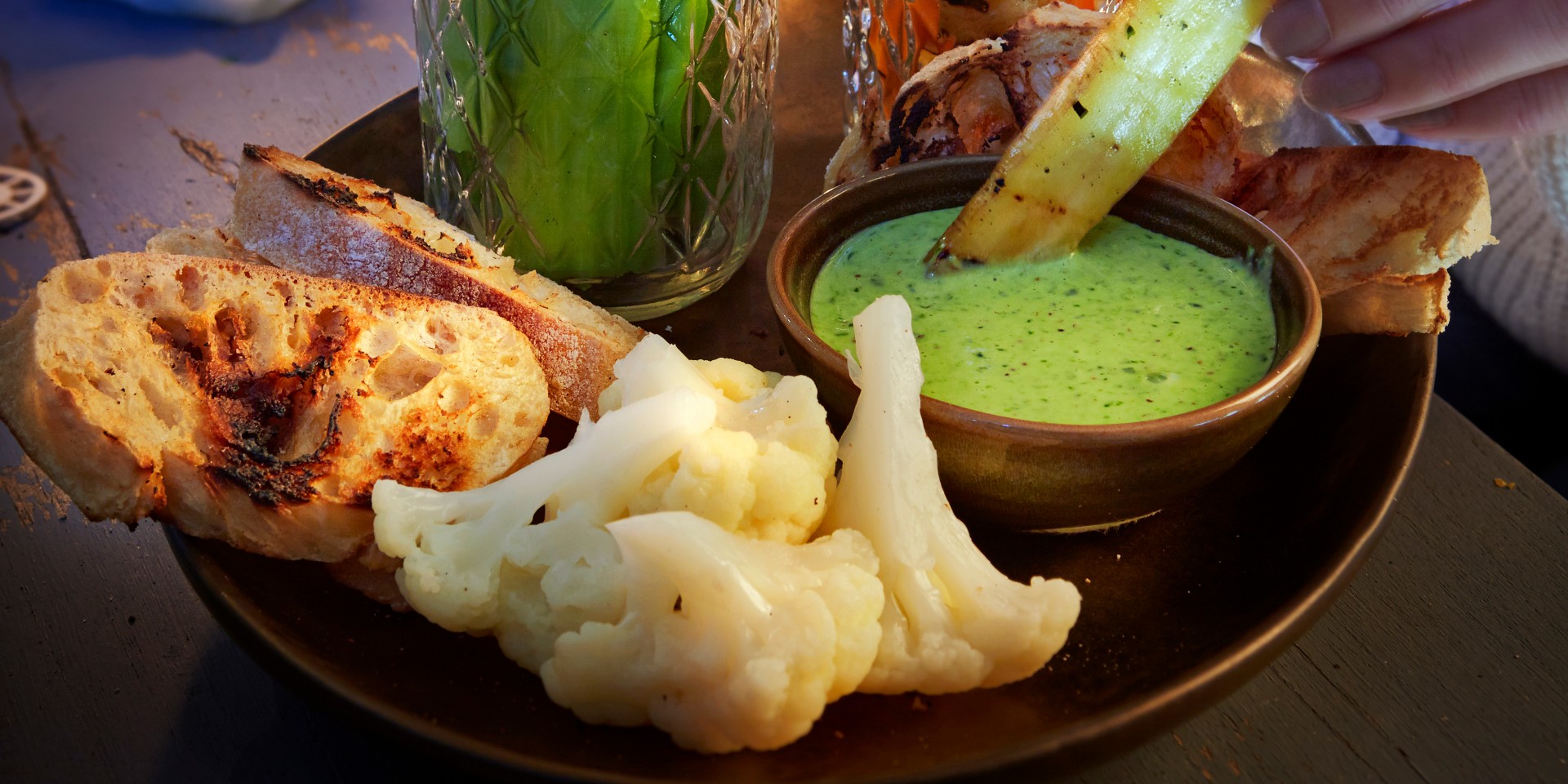 Aioli met munt en waterkers
