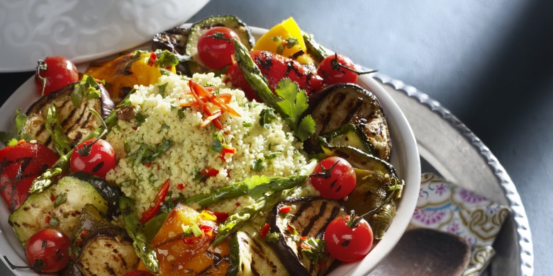 Couscous met gegrilde groenten