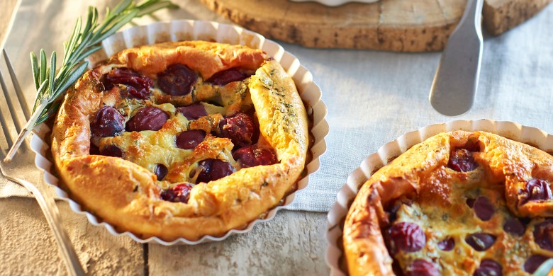 Hartige kersenclafoutis