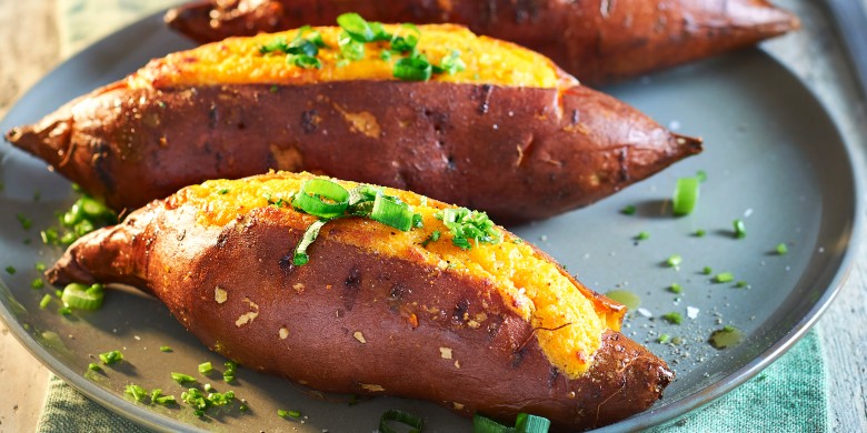 Gesouffleerde zoete aardappel