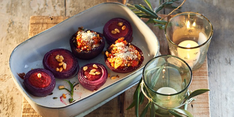 Gevulde biet en rode ui