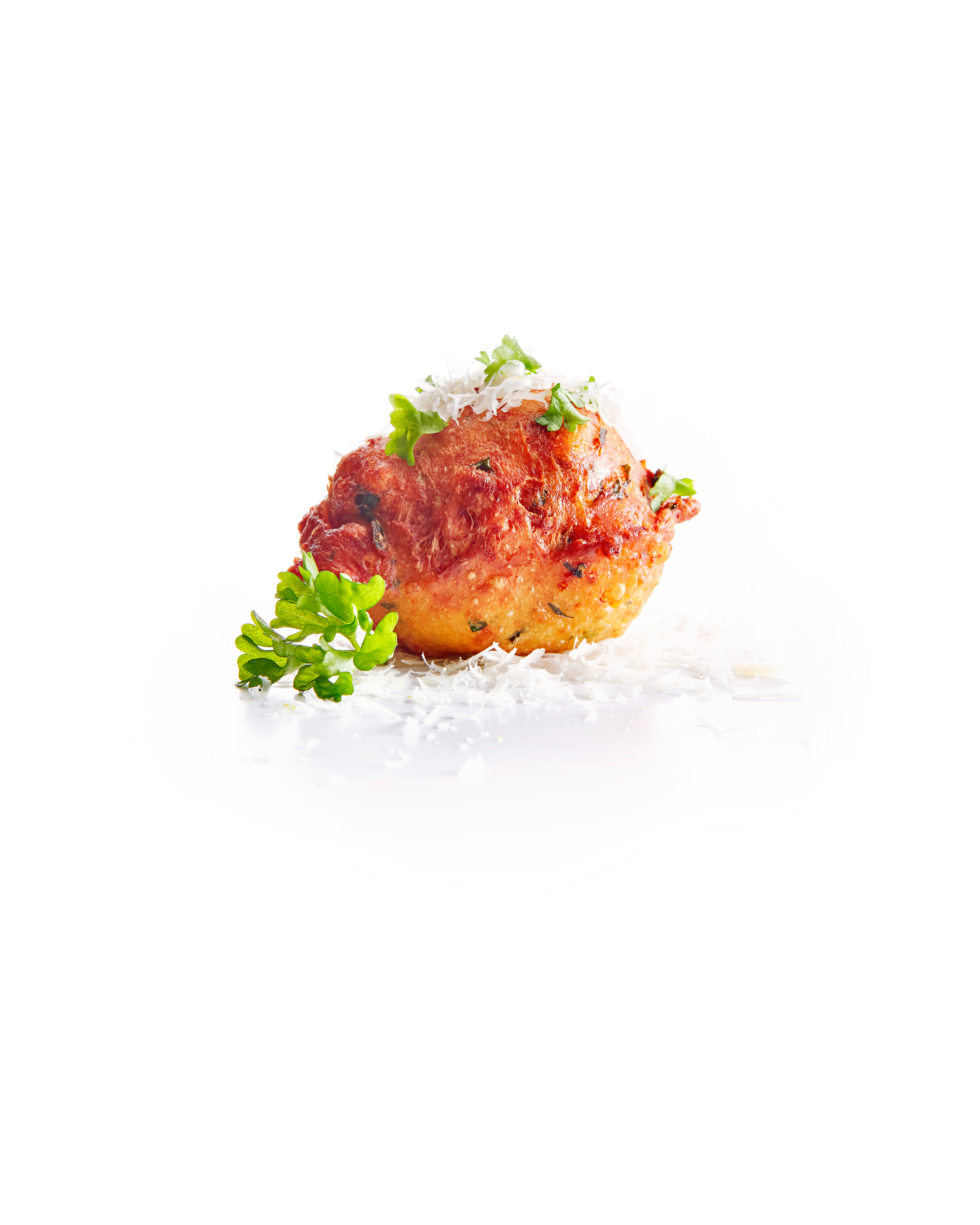 Oliebollen met Parmezaanse kaas en peterselie