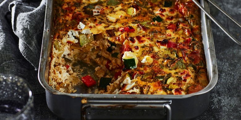 Groentefrittata met geitenkaas