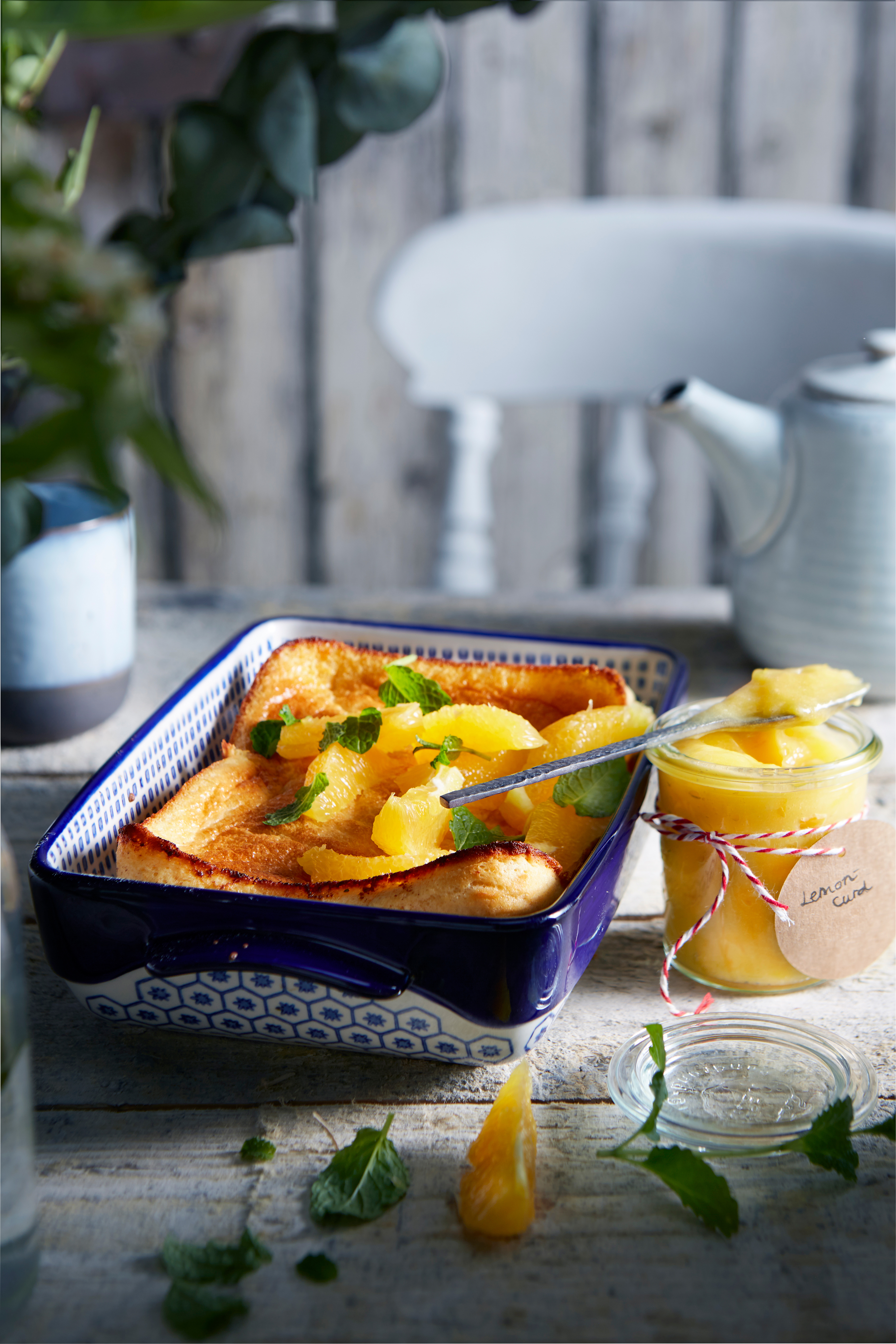 Dutch baby met sinaasappel en lemon curd