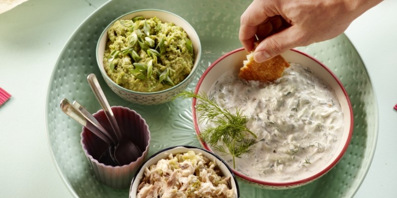 Dikke yoghurt met komkommer en dille