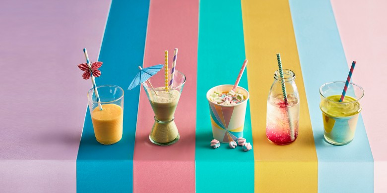 Bosbessenlimonade met bubbels