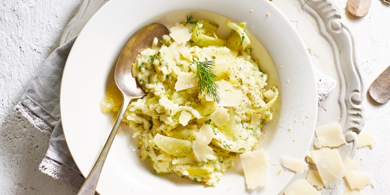 Citroenrisotto met venkel en dille