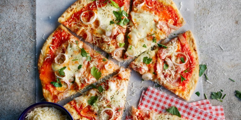 Pizza all'amatriciana
