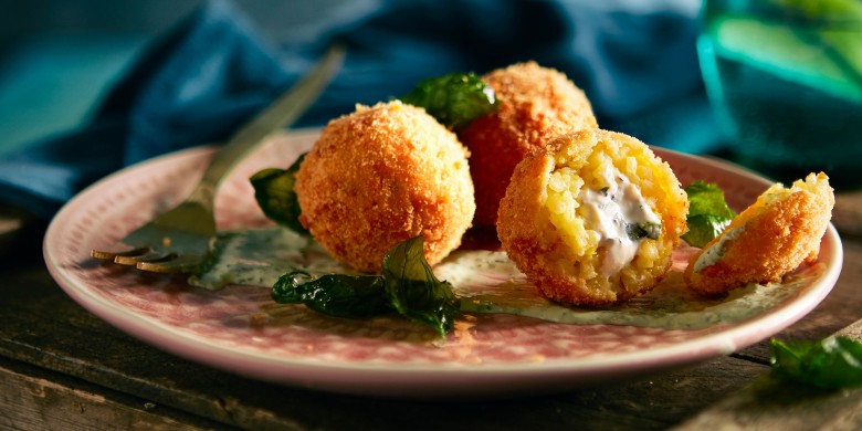 Risottoballetjes met ricotta en citroen