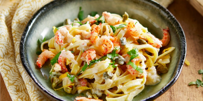 Tagliatelle met rivierkreeftjes