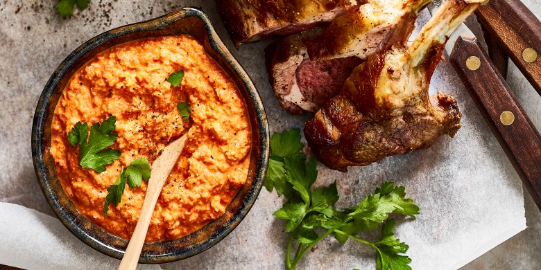 Paprikapesto met ricotta