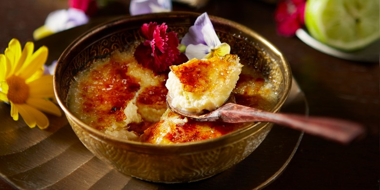 Karamelpudding met limoen