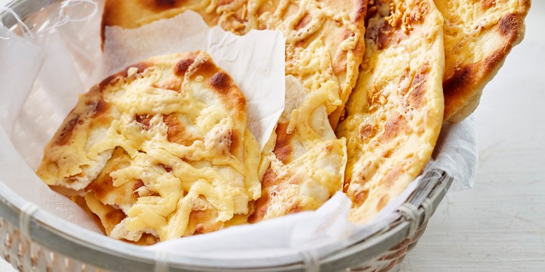 Indiase knoflook-kaasnaan