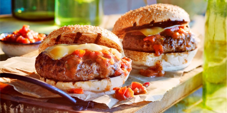 Sloppy Joe-cheeseburger