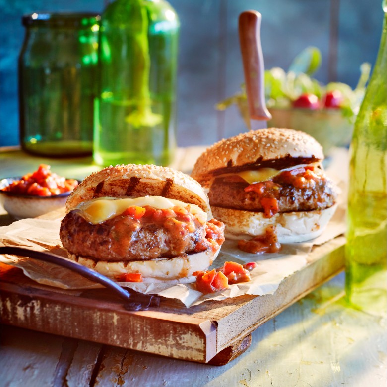 Sloppy Joe-cheeseburger