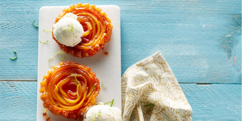Tarte Tatins met mango