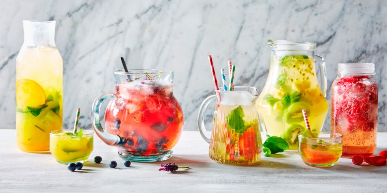 Frambozenwater met roos en vanille