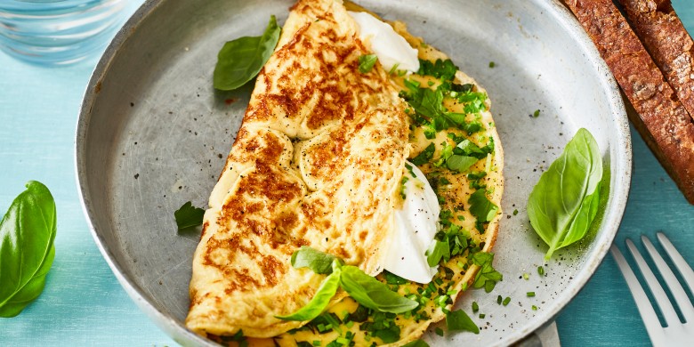 Kruidenomelet met mascarpone