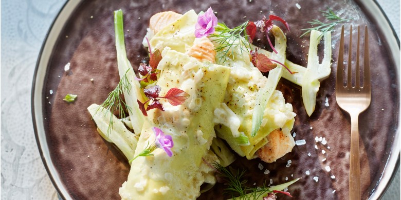 Pastarolletjes met zalm en dille-ricotta